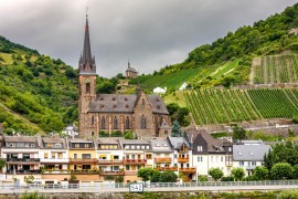 Lorchhausen, Germany on the Rhine River